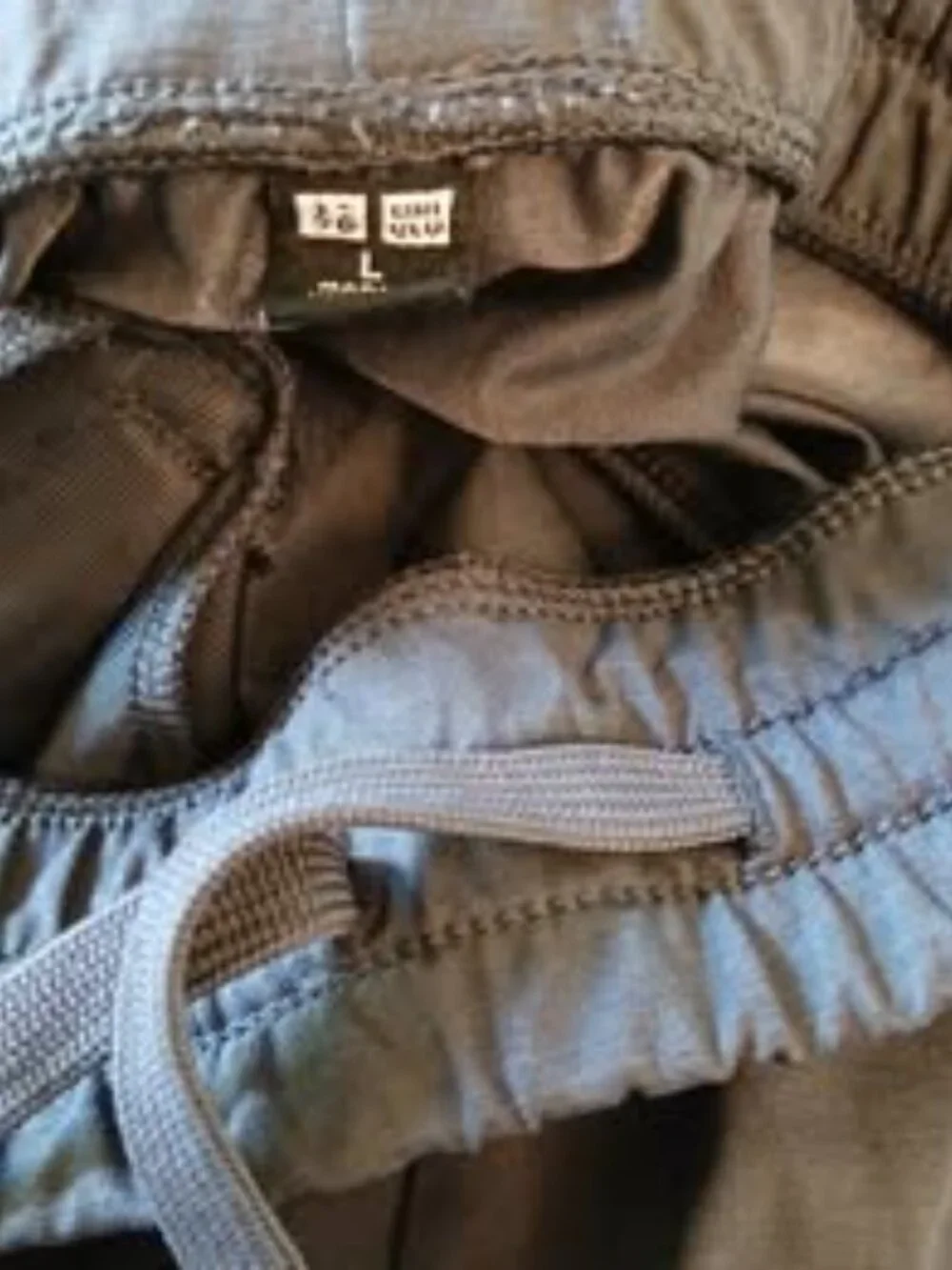 Uniqlo Ultra Stretch Active Jogger Pants Men's Large Grey Tapered Pockets 475384